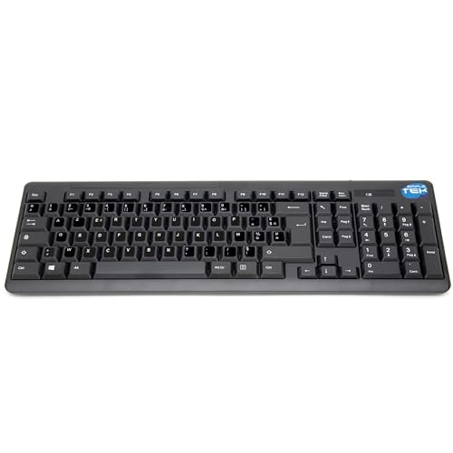 Kit de teclado y ratón inalámbrico francés Simpletek con pegatinas de alta calidad 2