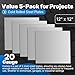 Yudylg 5 Pack 20 Gauge Sheet Metal Steel, 12