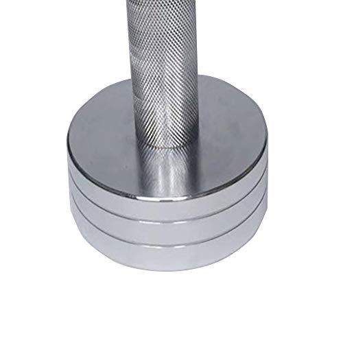 Halter uit één stuk, gegalvaniseerde halter, halter met ronde kop, fitnessapparatuur, huishoudhalter, pure stalen halter… - Afbeelding 3