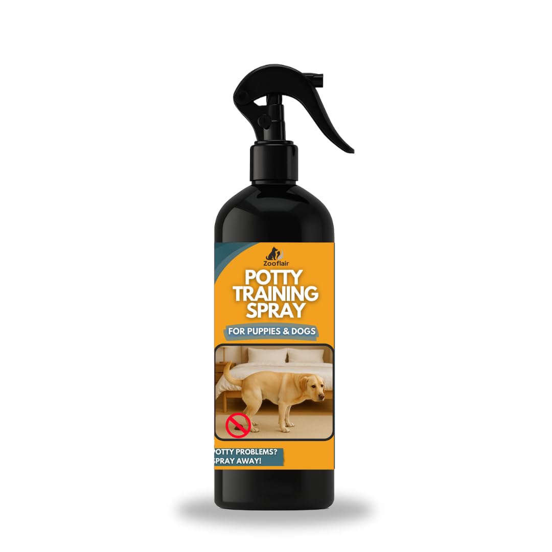 Zooflair Potty Training Aid Spray 500 ml | Attractive Scent Helps Train Puppies & Dogs Where to Potty | Formulated for Indoor & Outdoor Use