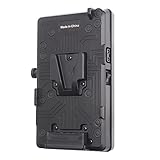 Fotga Power Adapter Coverter Plate for V Mount Battery to Gold Mount Anton Bauer Battery for Panasonic for Sony Camcorder HDV DSLR Camera,with Two 14.8V D-tap Output