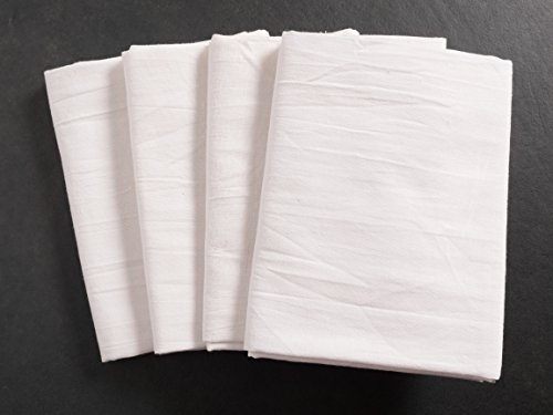 KAF Home Flour Sack Kitchen Towels, White, Set of 4, 100% Cotton - Image 3