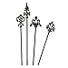 Produktbild LOBERON Loberon Rosenstäbe 4er Set Baton - Antikbraunes Gusseisen, Nostalgie-Look, Dekorative Pflanzenstütze, 100 cm, antikbraun