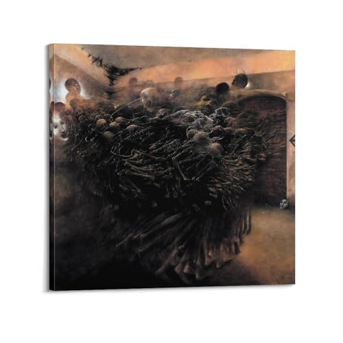 Impression sur toile Zdzislaw Beksinski #27 tableau moderne deco murale 50x50cm