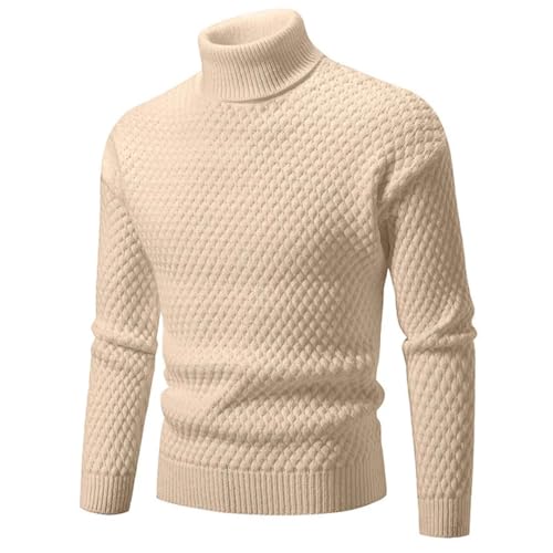 Men's Turtleneck Sweater Slim Fit Knit Pullover Fashion Warm Casual Knitted Long Sleeve4