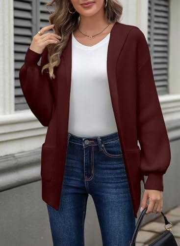 Astylish Women's Oversized Cardigan Sweater Open Front Hoodie Long Sleeve Fall Outfits 2025 Casual Outerwear with Pockets4