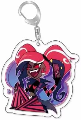Hazbin Hotel & Helluva Boss Acrylic Keychains Anime Keyrings ft. Velvette, Emily, Rosie, Stolas, Moxxie, Loona, Blitz