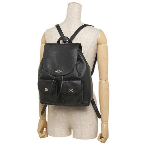 Coach F29008 Billie Pebble Leather Backpack Double Shoulder  display picture 3