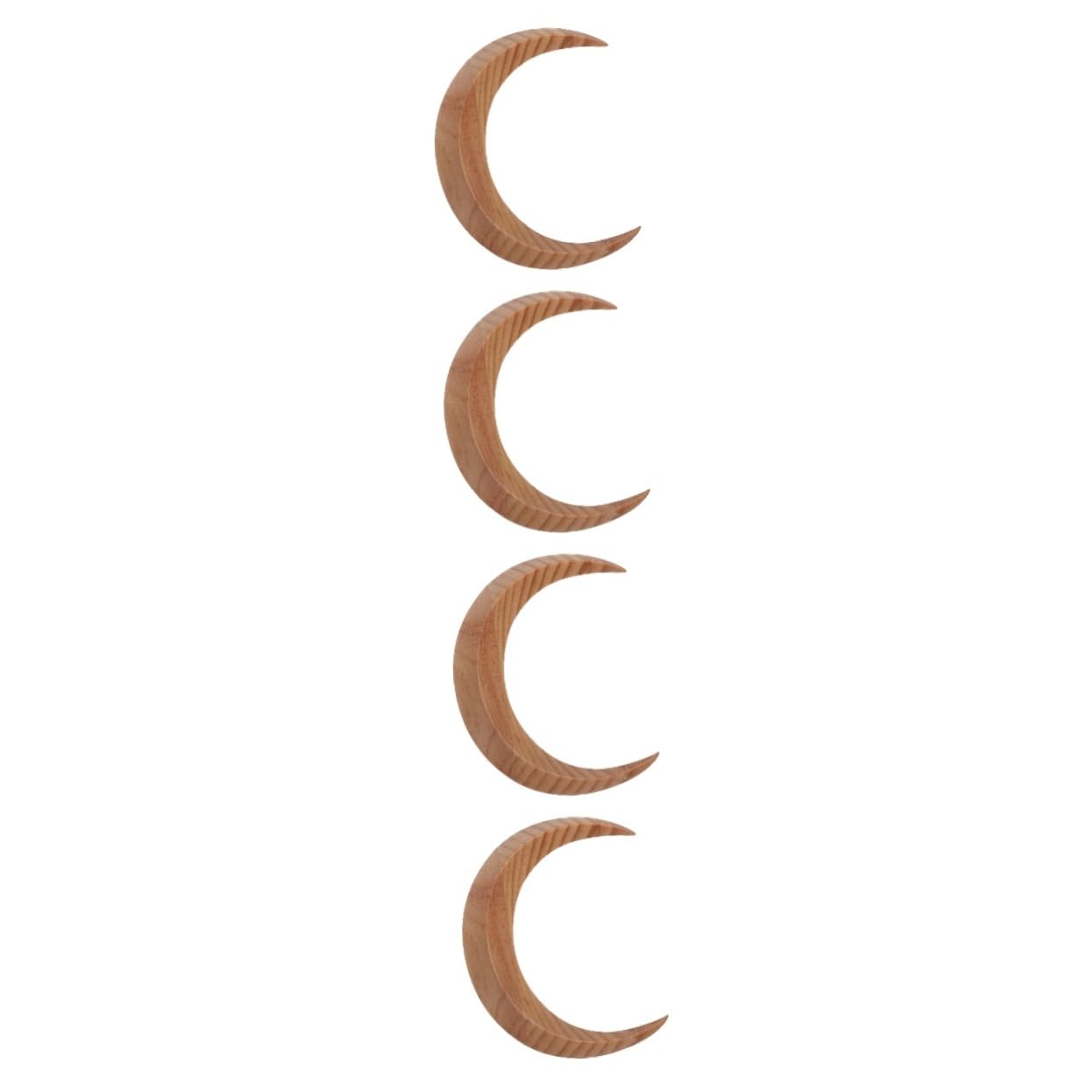 MAGICLULU 4 Piezas pasador de horquilla de Horquilla lunar de madera palo de pelo creativo soporte para el pelo del moño pasador de pelo pasadores de pelo palo de pelo moño creciente
