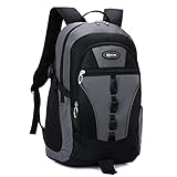 Mochila Escolar para Niños y Niñas, Mochila Deportiva Escolar de Gran Capacidad para Estudiantes de Primaria Media de Alta Capacidad, Gris, Talla Única