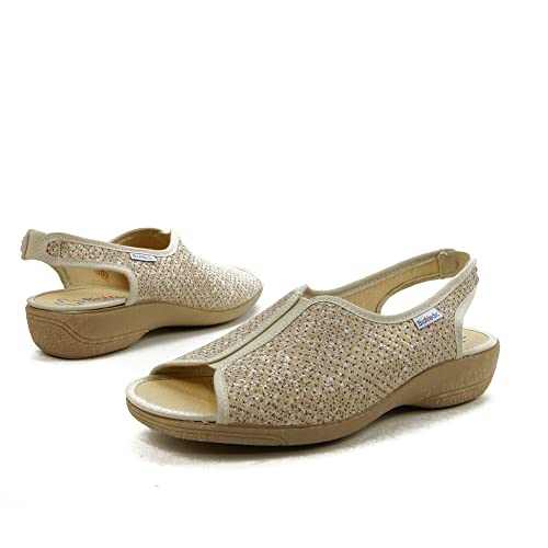 Cabrera - Zapatilla Calle 5130-PBG para: Mujer Color: Beige Combi Talla: 41
