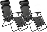 BUJOG Tumbonas, Jardín 2 X Textoline Gravedad Cero Silla De Jardín Reclinable Tumbona De Playa Juego De Sillas Reclinables, con Mesa Auxiliar para Bebidas, Taza Y Soporte para Teléfono