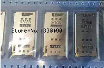 Lysee Mobile Phone Flex Cables - 50PCS/lot, Original SIM card reader holder for Sony Z3+ Dual Z4 E6533 E6553 module connector socket tray ,