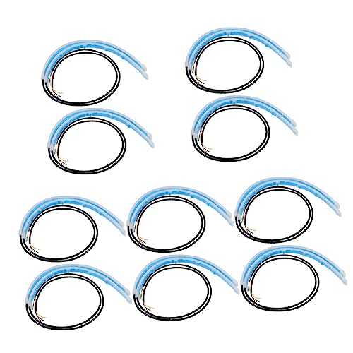 Lumières de jour étanches : lot de 10 bandes LED flexibles bicolores pour voiture