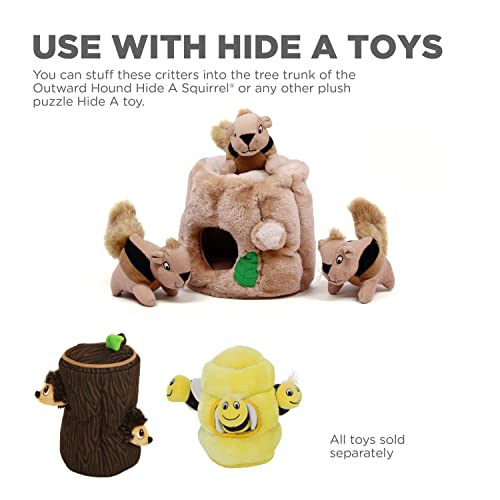 image for Outward Hound Nina Ottosson Plush Replacement Chipmunk Toys for Snuffl