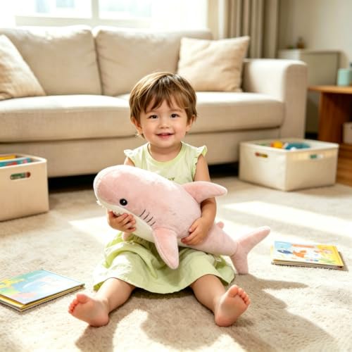 OPHRBU Pink 24-inch Shark Stuffed Animal Plush Soft Toy for Kids Gift by OPHRBU - Used condition - Image 7