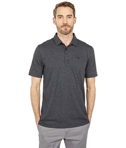 TravisMathew The Zinna Polo Heather Black LG