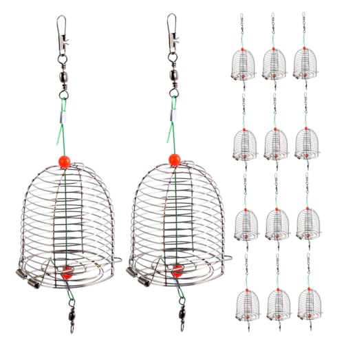 Panier à appâts de pêche en acier inoxydable x15 pour carpe en lac