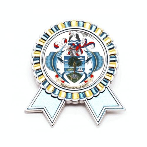 Broche emblème national Seychelles métal M insigne patriotique blason pays