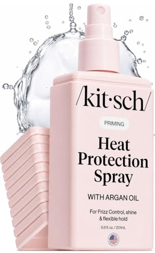Kitsch Heat Protection Spray for Hair with Argan Oil