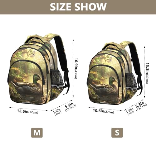 School Backpack for Boys Teen Bookbag Book Bags Wild Duck Casual Daypack Travel High Middle School Student3