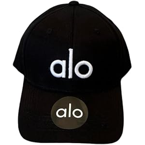 Amazon | [CAISHUANGER] Alo スポーツキャップ, ロゴ刺繍入り