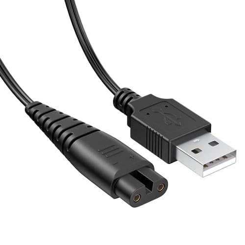 Replacement Charger Cable Compatible with Hatteker Hair Clipper Cordless Razor Beard Trimmer Shaver RFC-588 RFC-598 RFC-690 RFC-692 RFC-696 RSCX-9598 RSCX-7568 4.9FT C0120 (1.5m)