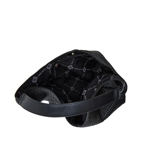 Image of Anne Klein large woven hobo with pouch