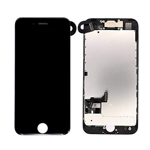 HTECHY Screen Replacement Compatible LCD Display Digitizer Frame Assembly Full Repair Kit, with Repair Tools and Flowchart