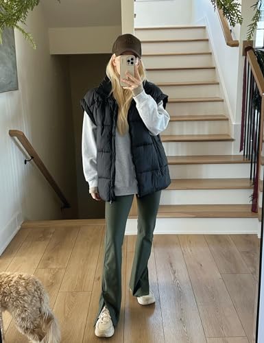 AMEBELLE Women's Oversized Puffer Vest Winter Quilted Lightweight Stand Collar Warm Padded Gilet Sleeveless Puffy Outerwear2