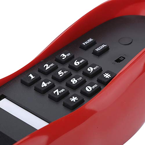 Teléfono de Sobremesa con Cable en Forma de Labios Rojos miniatura 5