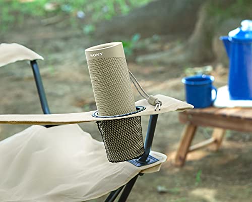 Sony SRS-XB23 | Enceinte Portable EXTRA BASS Bluetooth Stéréo, Sans Fil, résistante aux chocs, étanche pour Plage et Piscine, Gris Sable, SRSXB23