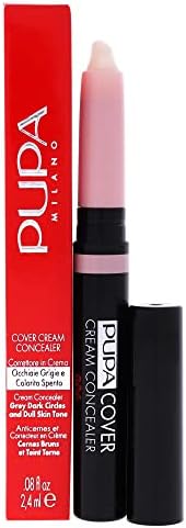 PUPA Milano Cover Cream Concealer - Offers Light To Medium Coverage - Corrects Dark Circles And Imperfections - Blendable Formula Enriched With Vitamin E - Neutralizes Skin - 006 Pink - 0.08 Oz