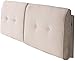 Poduszki Łóżko poduszka tylne poduszki łóżka tapicerowane wyściełane headboard Miękka lniana czytanie wsparcia zdejmowane zmywalne, 5 kolorów (Color : B, Size : 90x58cm)