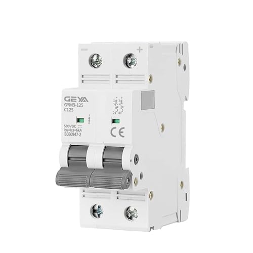 �T�[�L�b�g�u���[�J�[ DC MCB 80A 100A 125A 6KA 2p 500VDC �~�j�T�[�L�b�g�u���[�J�[ Din ���[�� �u���[�J�[ Gym9-125(80a)
