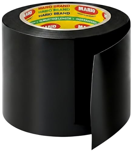 Image of Mario PVC Self-Adhesive Black Monsoon Tape - 72mm x 15M | Protection Against Water Damage & Electric Panel Insulation | Pack of 1