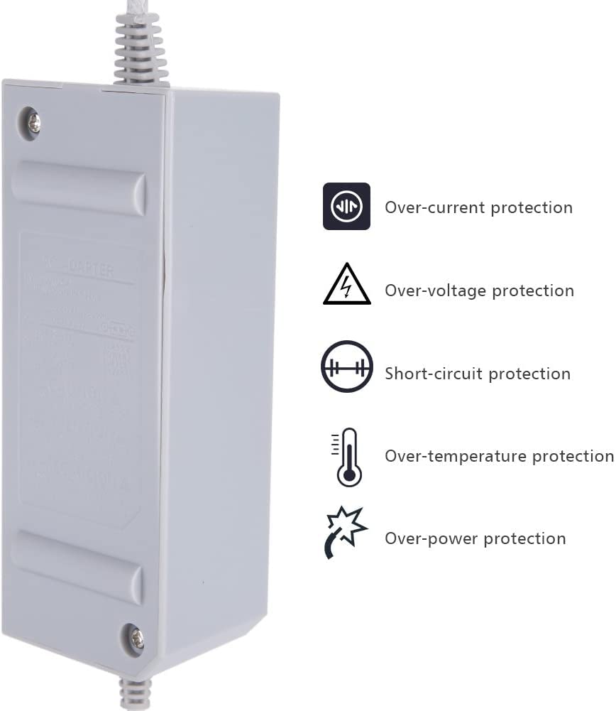 Link-e : Caricatore di Rete, Cavo AV e Barra Sensore Cablata Compatibile con la Console Nintendo Wii