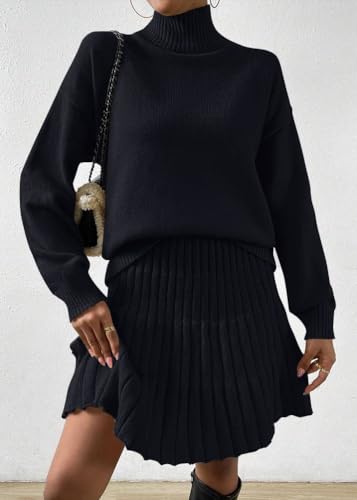 Robe pull chic Onsoyours avec mini jupe intégrée manches longues - 2