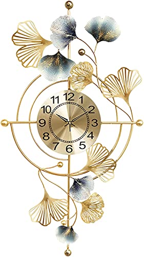 Grand or design moderne horloge murale en metal montre contemporaine