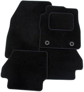RMSONE GENUINE FULLY TAILORED BLACK CARPET CAR MATS FIESTA 2011> (RED TRIM)