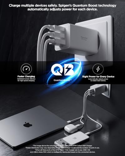 Spigen Essential GaN 30W 1-Port USB-C Ladegerät, Netzteil Adapter, Schwarz – Ansicht 5