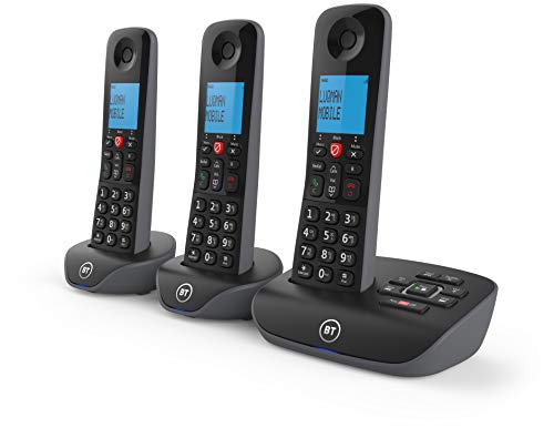 BT Essential Cordless Landline House Phone, Nuisance Call Blocker, Call Block button, Answer Machine, Trio Handset Pack - Image 4