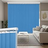 Genérico Persianas Verticales para Interior, Translúcida Persianas Venecianas(Blue)