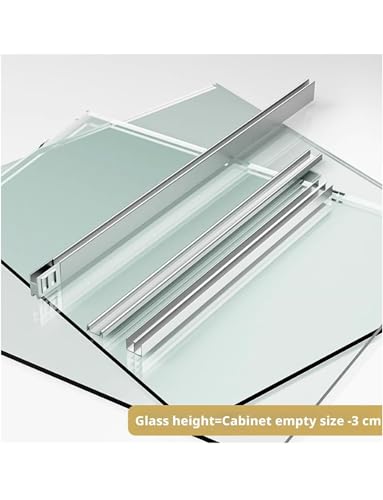 Riel de puerta corrediza de 5 mm guía doble de 130 cm para mueble 6
