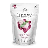 The New Zealand Natural Pet Food Co. Meow Freeze Dried Cat Food - Lamb & Hoki Recipe, High Protein Treats, Meals & Toppers, Dry Cat Food, 9.9 oz