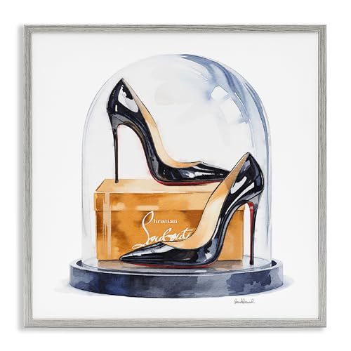 Fashion Heels Dome Still Life, 12 x 12 Inch Framed Giclée Print