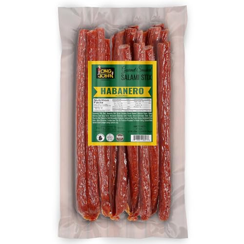 Image of Long John Snacks Dried Salami Sticks, Habanero, 16 Oz