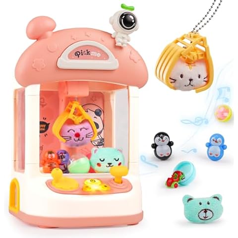 VERTOY Mini Claw Machine Toy for Kids, Small Arcade Vending Machine Games for Girls, Ideas Birthday Gifts for Age 5 6 7 8 9 10 Year Old Cover