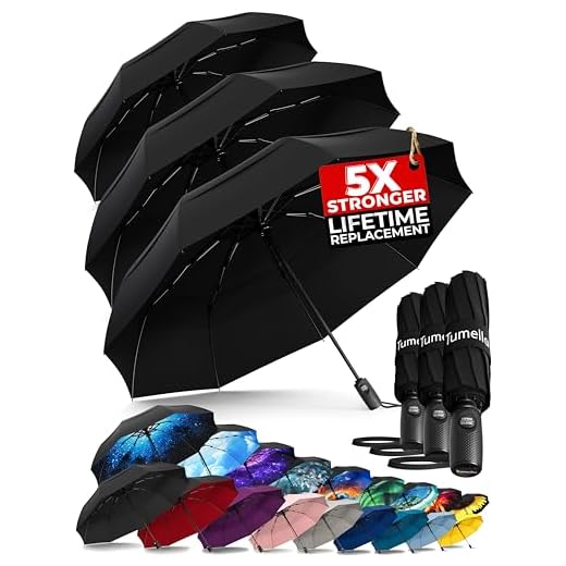 Best micro mini travel umbrella TUMELLA Compact Windproof Travel Umbrella