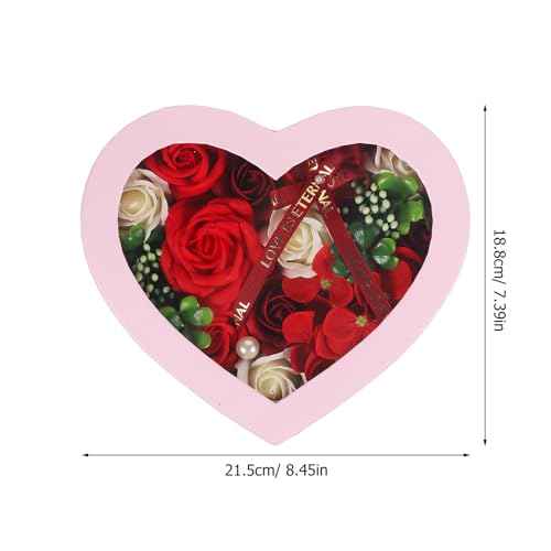 Boîte à fleurs en savonnette rouge, un décor floral solide sans entretien